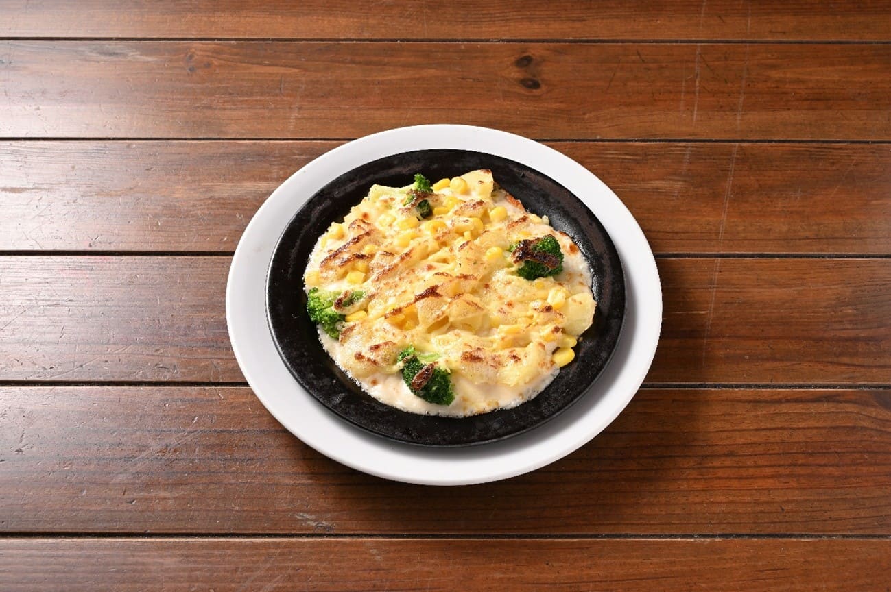 焼きトウモロコシとポテトのドリア